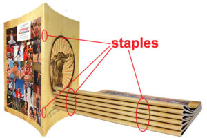 saddle stitch types of booklet binding: saddle stitch vs perfect binding Types of Booklet Binding: Saddle Stitch vs Perfect Binding saddle stitch 300x200