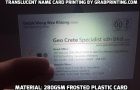 Prosper Marine Pte Ltd Translucent Name Card Printing